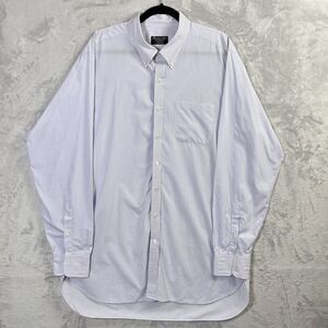 Turnbull & Asser Men's Dress Shirt XL?*READ White/Blue Button Down Shirt Luxury